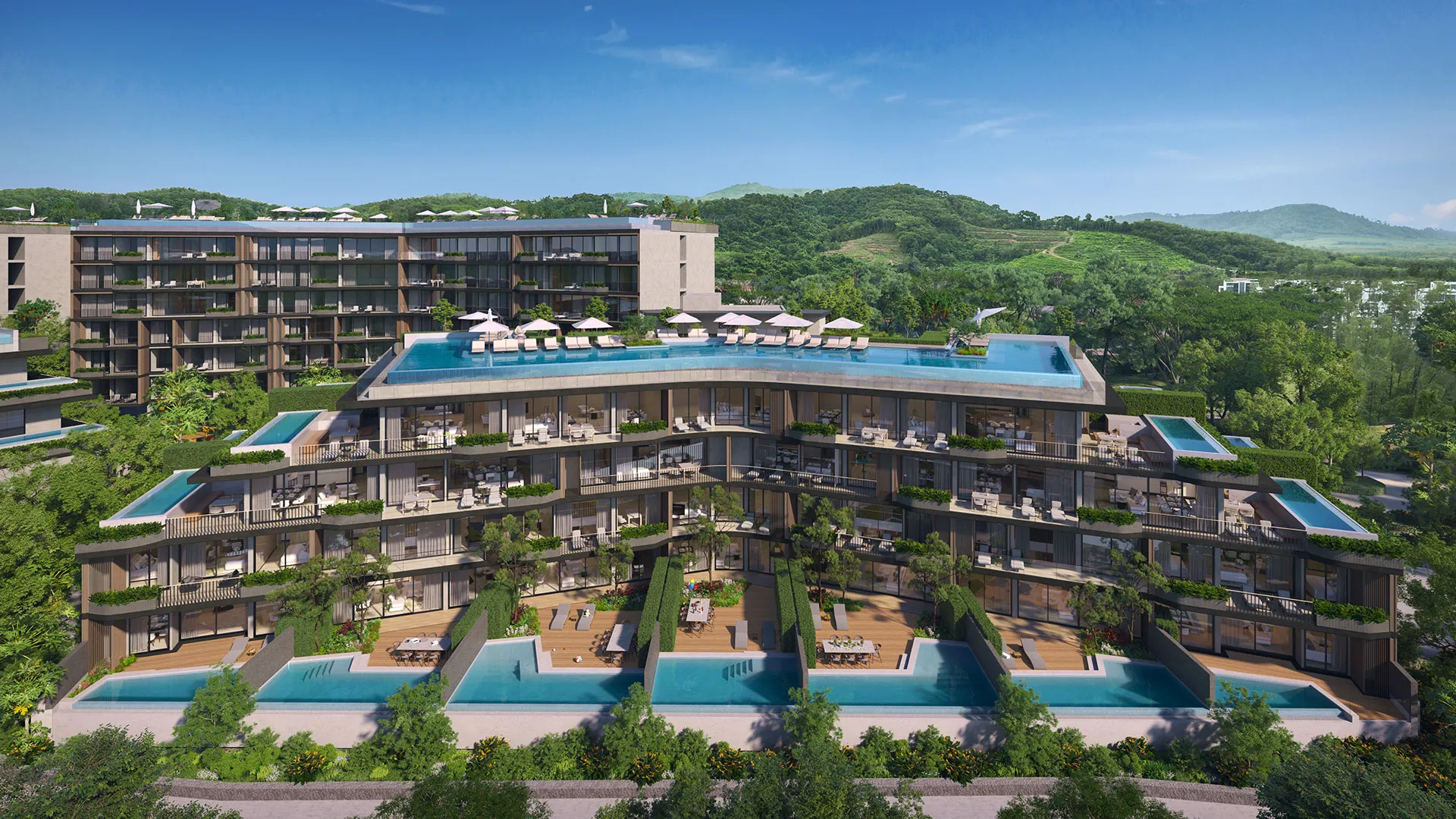Waterside Residences: общий вид проекта, официальная визуализация